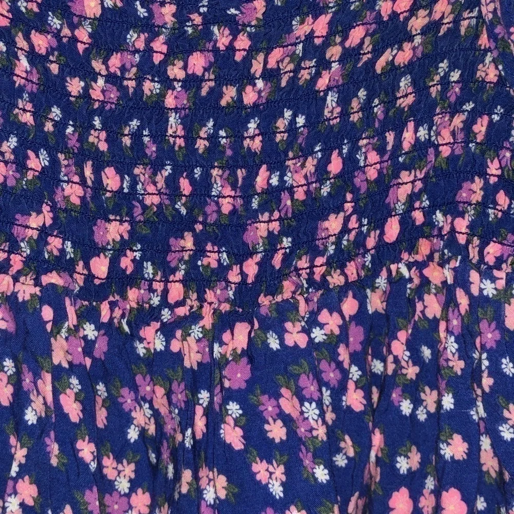 Carter's Pink & Blue Floral Long Dress
